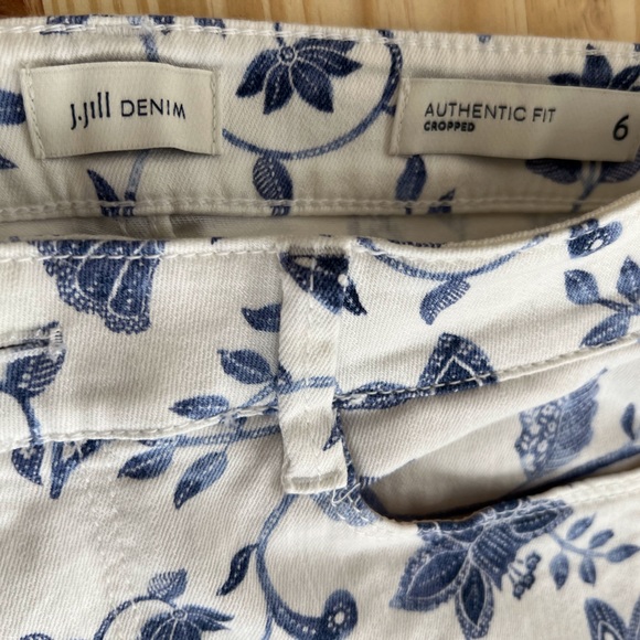 J.Jill blue and white jeans - Picture 4 of 5